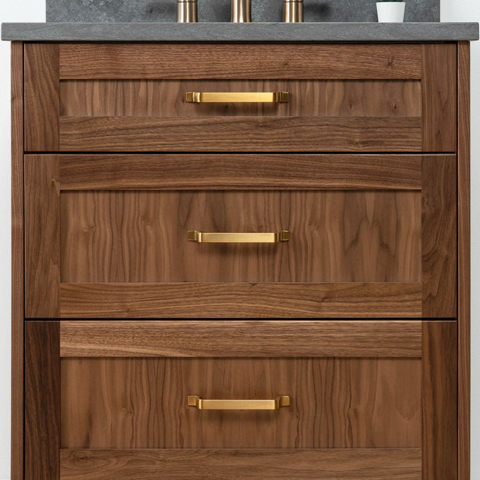 Bridgeport Black Walnut 30 Close Upcopy - High-End Bathroom Vanity - Facility Supply Pro Canada