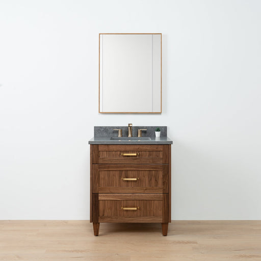 Bridgeport Black Walnut 30 Front 1 - High-End Bathroom Vanity - Facility Supply Pro Canada
