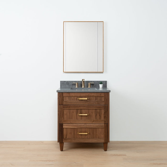 Bridgeport Black Walnut 30 Front 1 - High-End Bathroom Vanity - Facility Supply Pro Canada