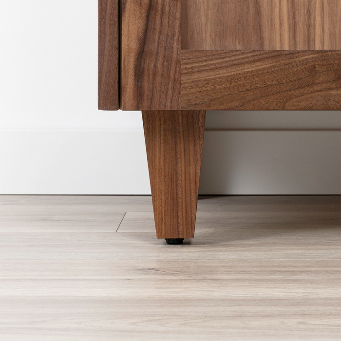 Bridgeport Vanity with Legs – Black Walnut Front View