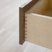 Bridgeport Linencabinet Almondcoast Closeupshot Dovetailshot - High-End Bathroom Vanity - Facility Supply Pro Canada