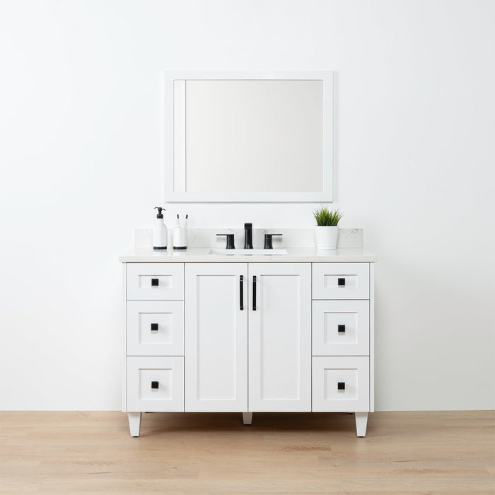 Bridgeport Satin White Front 1copy?v=1751326994 - Premium Bathroom Vanity for Canadian Homes and Businesses - Facility Supply Pro