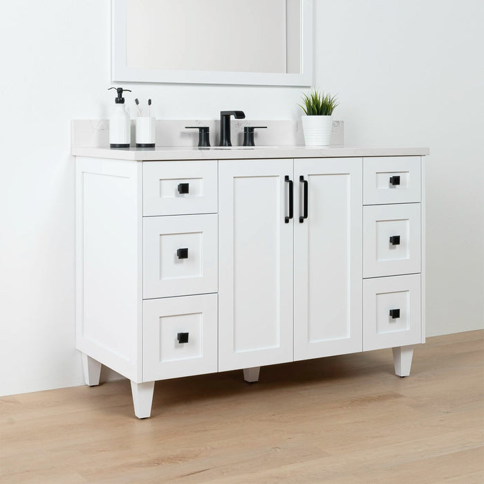 Bridgeport Satin White LeftShot1copy?v=1751326994 - Premium Bathroom Vanity for Canadian Homes and Businesses - Facility Supply Pro