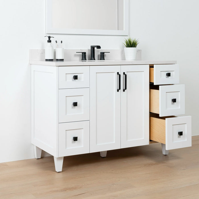 Bridgeport Satin White LeftShot2copy?v=1751326994 - Premium Bathroom Vanity for Canadian Homes and Businesses - Facility Supply Pro