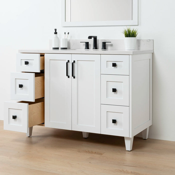Bridgeport Satin White RightShot2copy?v=1751326994 - Premium Bathroom Vanity for Canadian Homes and Businesses - Facility Supply Pro