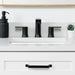Bridgeport Slim 24" Satin White Vanity – Countertop Detail View