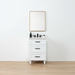 Bridgeport Slim 24" Satin White Vanity – Front View
