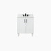 Bridgeport Slim 30 Satin White Doors Arctic Main - High-End Bathroom Vanity - Facility Supply Pro Canada