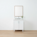 Bridgeport Slim 30 Satin White Doors Front 1Copy - High-End Bathroom Vanity - Facility Supply Pro Canada