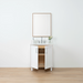 Bridgeport Slim 30 Satin White Doors Front 2Copy - High-End Bathroom Vanity - Facility Supply Pro Canada