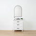 Bridgeport Slim Satin White Front 1Copy - High-End Bathroom Vanity - Facility Supply Pro Canada