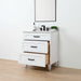 Bridgeport Slim Satin White Right 2Copy - High-End Bathroom Vanity - Facility Supply Pro Canada