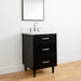 Cape Breton Vanity – Blackened Oak – Left Angle View (CA7C67)