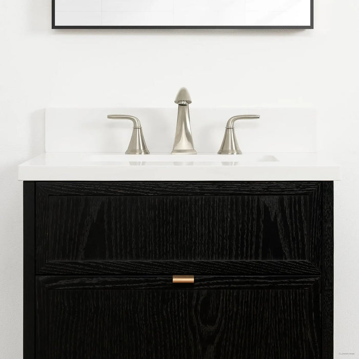 Cape Breton Vanity – Blackened Oak – Pull Handle Detail (CA9DED)