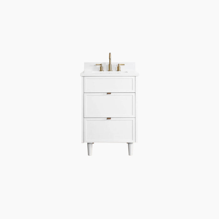 Cape Breton 24" Bathroom Vanity – Satin White Finish – Main Image