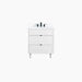 Cape Breton 30  Satin White Bathroom Vanity - High-End Bathroom Vanity - Facility Supply Pro Canada
