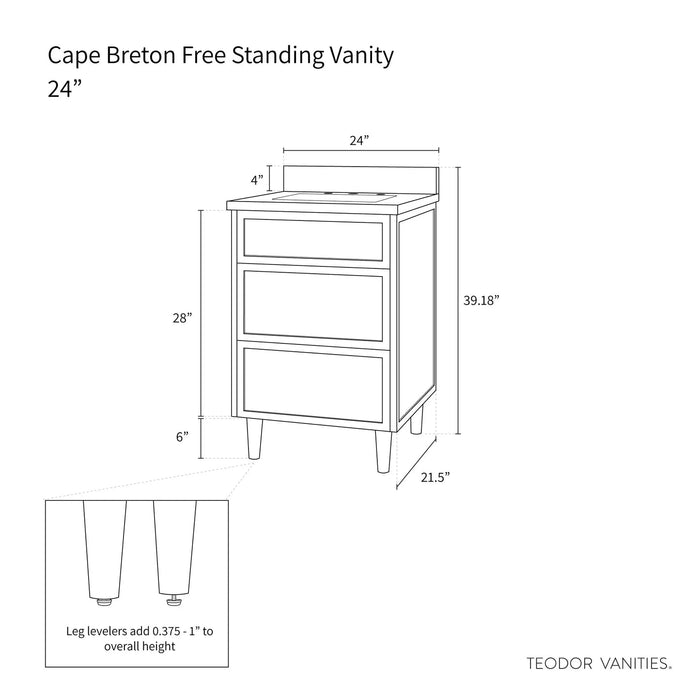 Cape Breton Vanity – Blackened Oak – Backside Overview (CAPE-B_4)