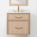 Cape Breton Vanity – White Oak – Straight-On Front View (CAPEBR_1)
