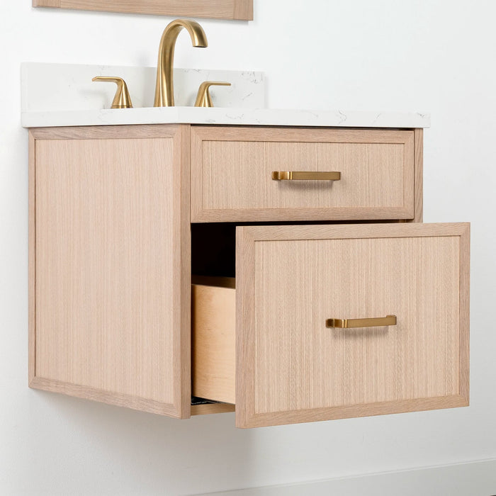 Cape Breton Vanity – White Oak – Front Slight Angle (CAPEBR_2)