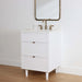Cape Breton 24" Vanity – Satin White – Front Angle (58480011)