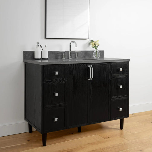 Cape Breton 48  Teodor  Blackened Oak Vanity Teodor Bathroom Vanity 58603697?v=1751327202 - Premium Bathroom Vanity for Canadian Homes and Businesses - Facility Supply Pro