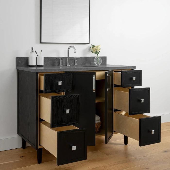 Cape Breton 48  Teodor  Blackened Oak Vanity Teodor Bathroom Vanity 58603798?v=1751327202 - Premium Bathroom Vanity for Canadian Homes and Businesses - Facility Supply Pro