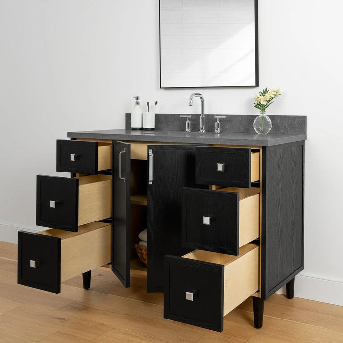 Cape Breton 48  Teodor  Blackened Oak Vanity Teodor Bathroom Vanity 58603859?v=1751327202 - Premium Bathroom Vanity for Canadian Homes and Businesses - Facility Supply Pro