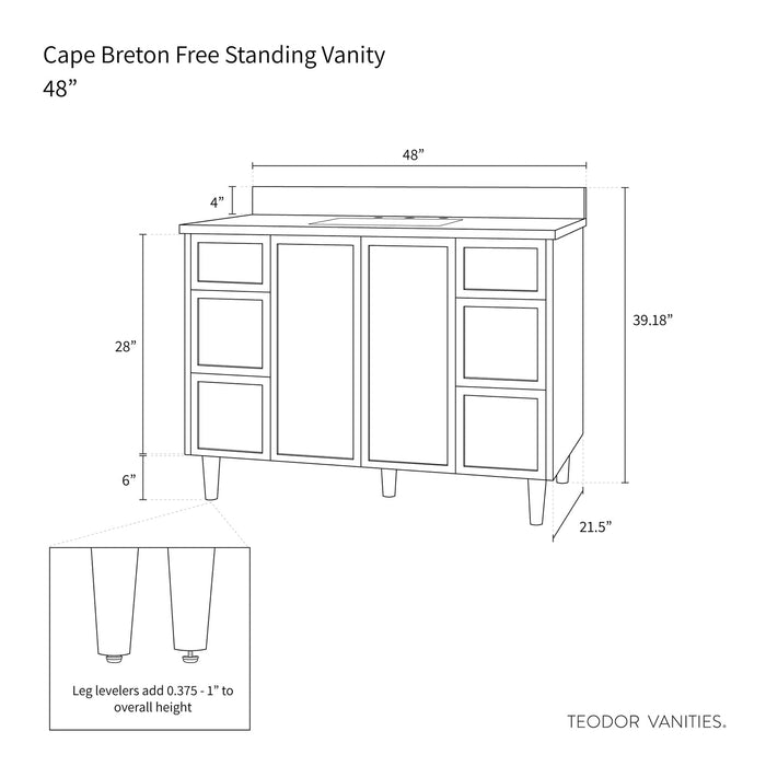 Cape Breton 48  Teodor  Blackened Oak Vanity Teodor Bathroom Vanity 58605387?v=1751327202 - Premium Bathroom Vanity for Canadian Homes and Businesses - Facility Supply Pro