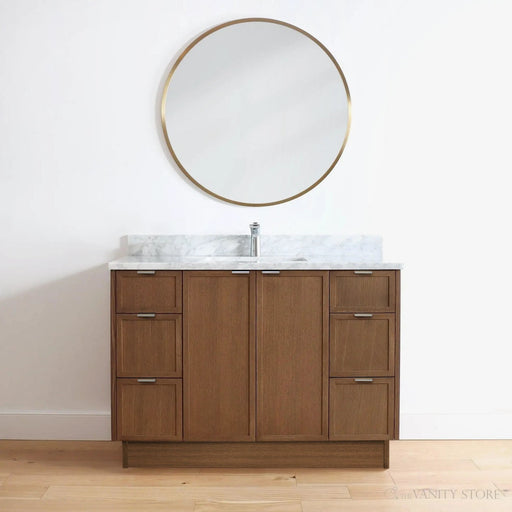 Cape Breton 48  Teodor  Mid Century Oak Vanity Teodor 54634048copy2?v=1751327385 - Premium Bathroom Vanity for Canadian Homes and Businesses - Facility Supply Pro