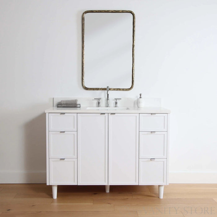 Cape Breton 48  Teodor  Satin White Vanity Teodor Bathroom Vanity 58477845?v=1751327478 - Premium Bathroom Vanity for Canadian Homes and Businesses - Facility Supply Pro