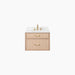 Capebreton 30 Whiteoak Artictrace Goldfaucet Frontshot Closed Plainbg - High-End Bathroom Vanity - Facility Supply Pro Canada