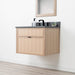 Capebreton 30 Whiteoak Concretegrey Newedgepullblack Rightangle Closedcopy - High-End Bathroom Vanity - Facility Supply Pro Canada