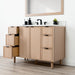 CapeBreton 48 WhiteOak ArticTrace NewEdgePullsBlack RightAngle OpenLeftDrawerscopy?v=1751327812 - Premium Bathroom Vanity for Canadian Homes and Businesses - Facility Supply Pro