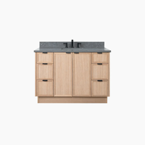 CapeBreton 48 WhiteOak Toekick Plain BG?v=1751327812 - Premium Bathroom Vanity for Canadian Homes and Businesses - Facility Supply Pro