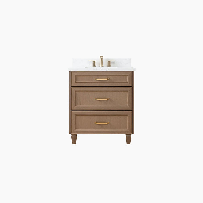 Davenport 30  Almond Coast Bathroom Vanity - High-End Bathroom Vanity - Facility Supply Pro Canada