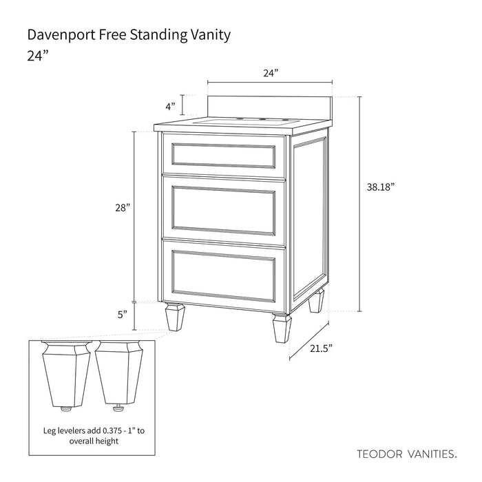Davenport Vanity – Toe Kick and Drawer Joinery (DAVENP_3)