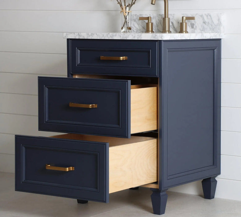 Davenport 24" Vanity – Pacific Blue – Drawer Open (58420585)