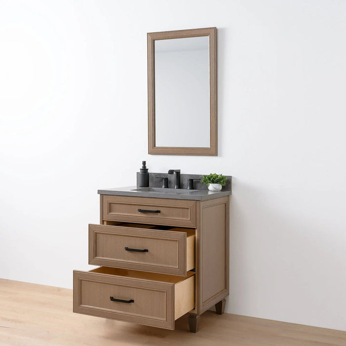 Davenport 30  Teodor  Almond Coast Vanity Teodor Bathroom Vanity 58730067 - High-End Bathroom Vanity - Facility Supply Pro Canada