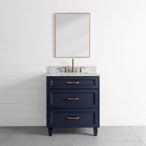 Davenport 30  Teodor  Pacific Blue Vanity Teodor Bathroom Vanity 58418626 - High-End Bathroom Vanity - Facility Supply Pro Canada