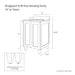 Teodor Bathroom Vanity – White Oak Door Panel (Texture and Hinge Detail)