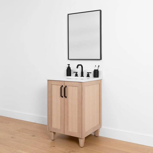 Teodor Vanity with Doors – Open Cabinet View (Model 58701071)