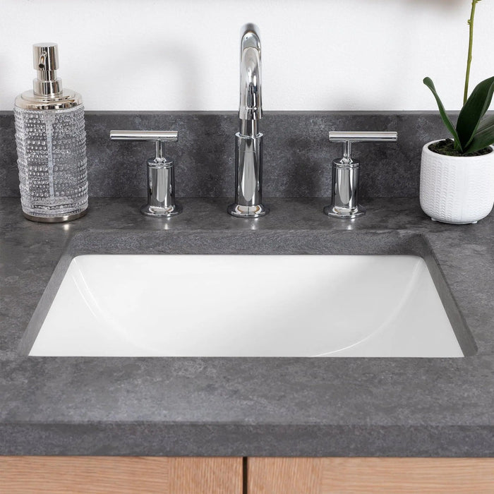 Teodor Vanity with Doors – Full Frontal View, Sink Installed (Model 58702143)