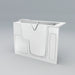 Acritec Freedom 52" Walk-In Soaker Bathtub – 52" x 30" x 40" – White