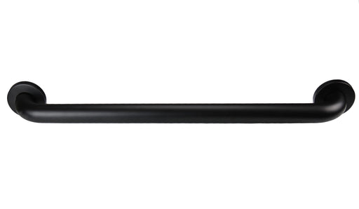 Matte black antimicrobial grab bar 24 inch with concealed mounting