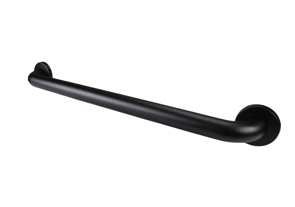 Antimicrobial matte black stainless steel grab bar 18 inch length