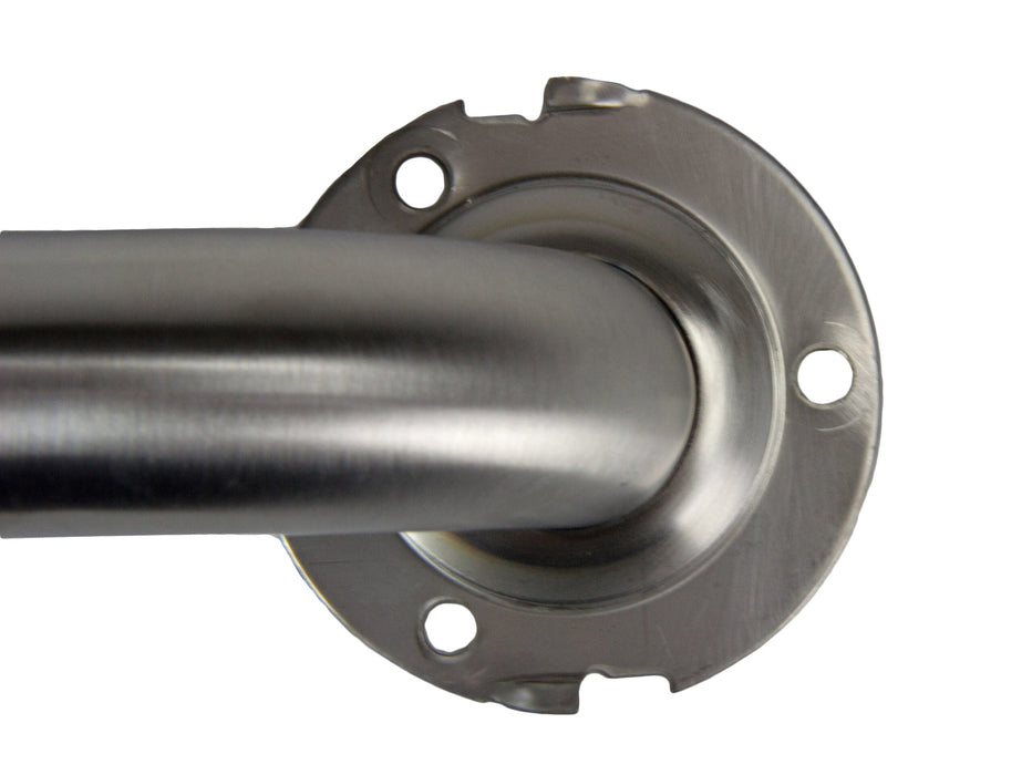 Stainless steel 1.5 inch diameter grab bar peened finish 24 inch