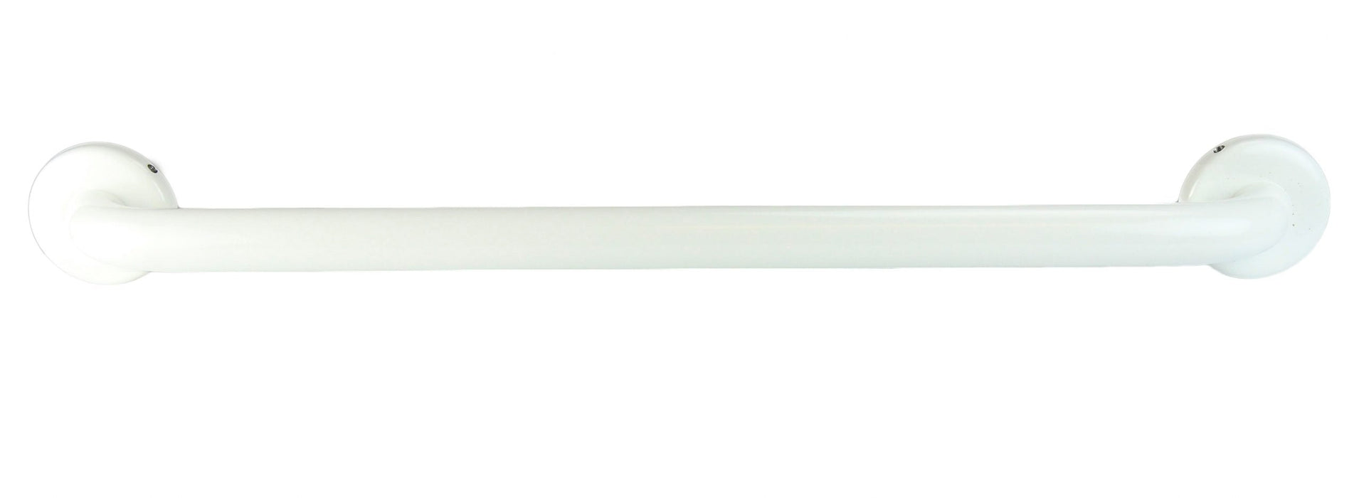 White coated grab bar 24 inch with concealed mounting