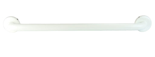 White coated grab bar 24 inch with concealed mounting
