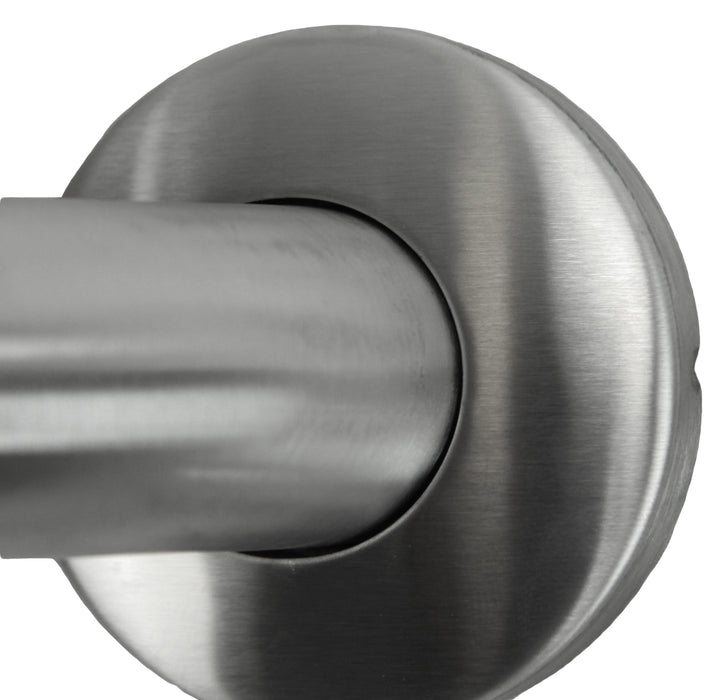 Brushed peened grip angled grab bar with concealed mounting