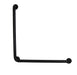 Stainless steel 1.5 inch diameter L-shaped grab bar in black